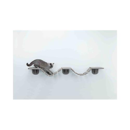 Lávka pro kočky na zeď, šedá 150×30 cm Lávka pro kočky na zeď, šedá, 150×30 cm.