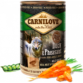 Carnilove Wild konzerva pro psy Meat Duck & Pheasant, 400g