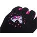 Dětské fleecové rukavice QHP - černo-růžové, 3-4 roky Rukavice dětské fleece QHP, černo-růžové, 3-4 roky