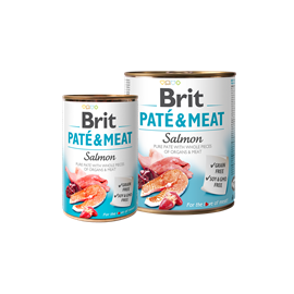 Brit Dog konzerva pro psy Paté & Meat Salmon, 400 g