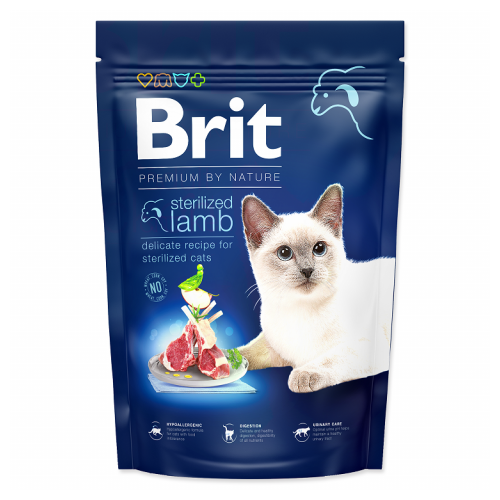 Brit Premium by Nature Cat Sterilized Lamb - 1,5 kg Granule Brit Premium Cat Sterilized Lamb, 1,5 kg.