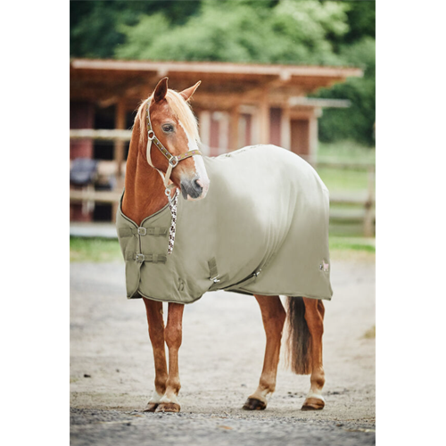 Fleecová deka Horze Monster, Pony - písková, vel. 105 cm Deka fleecová Horze Monster, písková, 105 cm