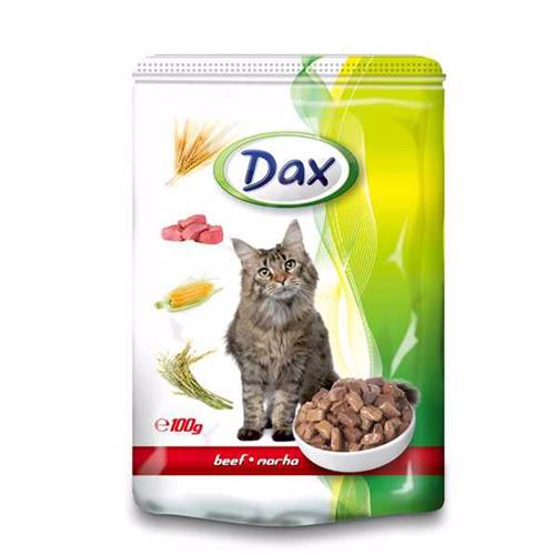 Dax kočka hovězí v omáčce 100 g Kapsička Dax kočka hovězí v omáčce 100 g.