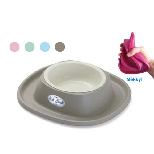 Miska plast soft touch mix barev velká 28×28 cm Miska plast soft touch velká 28×28 cm, mix barev.