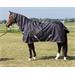 Nepromokavá deka s krkem Harrys Horse 0 gr, černá - vel. 115 cm Deka neprom. s krkem HH, černá