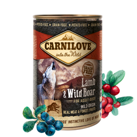 Carnilove Wild konzerva pro psy Lamb & Wild Boar, 400 g