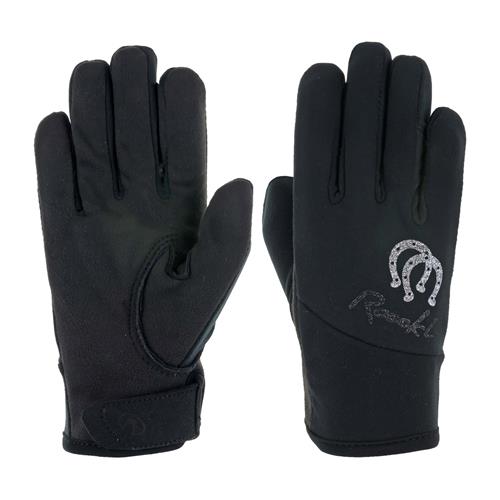 Dětské zimní jezdecké rukavice Roeckl Keysoe, černé - černé, vel. 5 Rukavice dětské Roeckl Keysoe, černé, 5