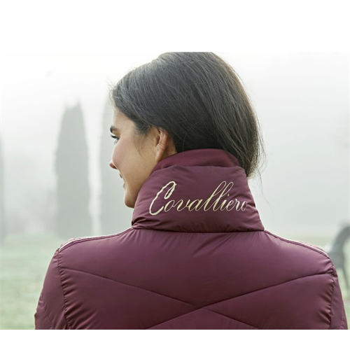 Dámský zimní kabát Covalliero 2022, vínový - vel. XL Kabát zimní Covalliero 2022, vínový, XL