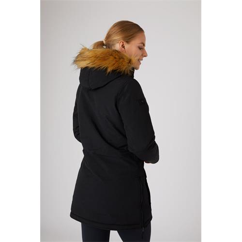 Dámská zimní bunda Horze Brooke, černá - černá, vel. 38 Bunda zimní dlouhá Horze Brooke, černá, 38