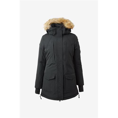 Dámská zimní bunda Horze Brooke, černá - černá, vel. 36 Bunda zimní dlouhá Horze Brooke, černá, 36