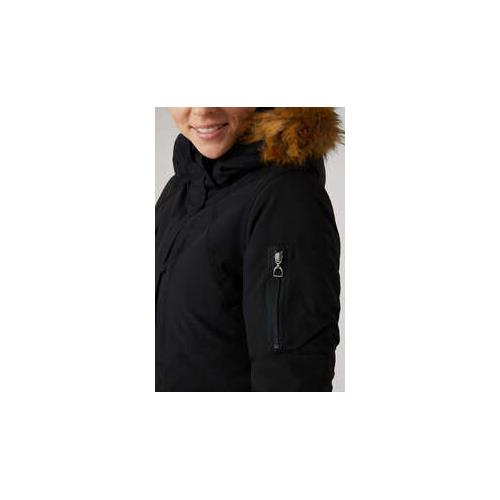 Dámská zimní bunda Horze Brooke, černá - černá, vel. 40 Bunda zimní dlouhá Horze Brooke, černá, 40