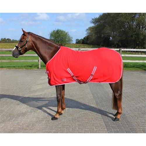 Odpocovací deka QHP, červená - vel. 125/175 cm Deka odpocovací QHP, červená