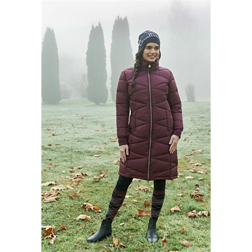 Dámský zimní kabát Covalliero 2022, vínový - vel. S Kabát zimní Covalliero 2022, vínový, S