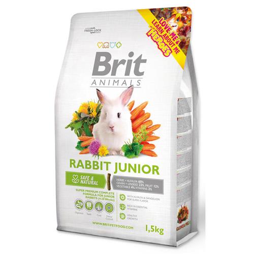 Brit animals Rabbit Junior Complete 1,5 kg Krmivo pro králíky Brit Junior Complete 1,5 kg.