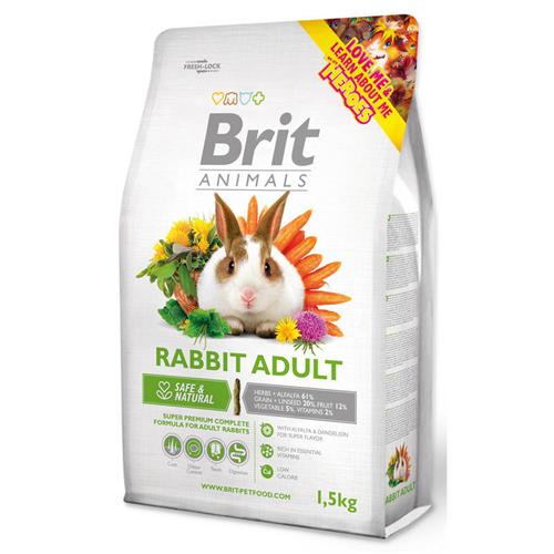 Brit animals Rabbit Adult Complete 1,5 kg Krmivo pro králíky Brit Adult Complete 1,5 kg.