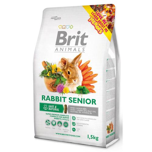 Brit animals Rabbit Senior Complete 1,5 kg Krmivo pro králíky Brit Senior Complete 1,5 kg.