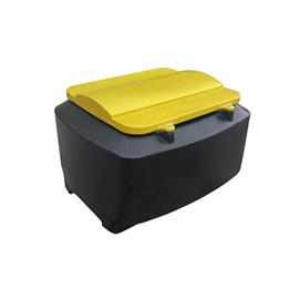 Zásobník na sypké hmoty s hladkým dnem, 750 kg/1000 l