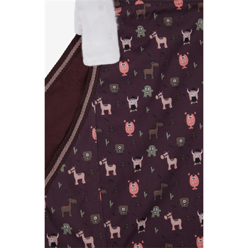 Nepromokavá deka s fleecem Horze Monster, Pony - vel. 95 cm Deka neprom.Horze Monster, fleece, vínová,95 cm