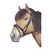 Kožená uzdečka Kerbl, černá/hnědá - černá, vel. Pony Uzdečka pro koně podložená + otěže, černá, vel. Pony