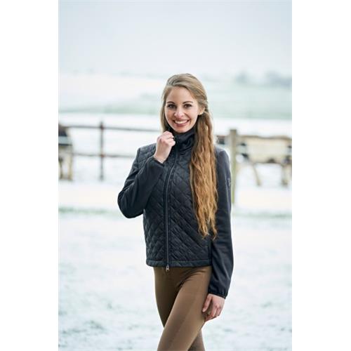 Dámská bunda Covalliero 2021, mix softsheel, černá - vel. XL Bunda Covalliero 2021, mix softshell, černá, vel. XL