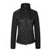 Dámská bunda Covalliero 2021, mix softsheel, černá - vel. XL Bunda Covalliero 2021, mix softshell, černá, vel. XL
