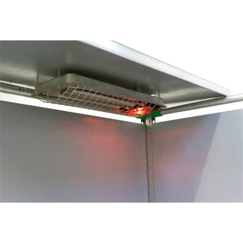 Tepelný zářič IPX7 150 W s červeným světlem Zářič tepelný IPX7 150 W s červeným světlem.