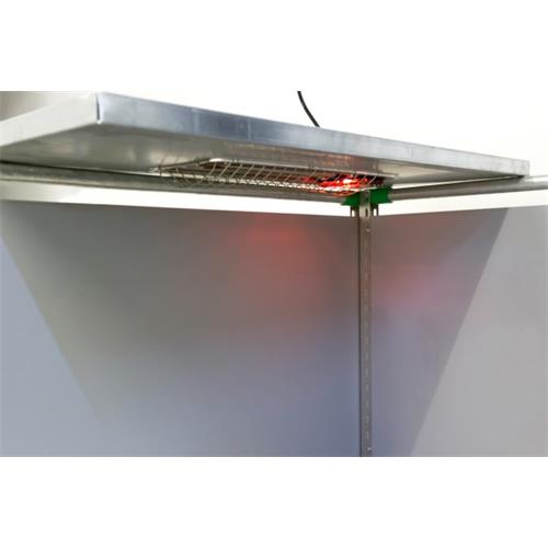 Tepelný zářič IPX7 150 W s červeným světlem Zářič tepelný IPX7 150 W s červeným světlem.