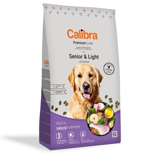 Calibra Dog Premium Line Senior&Light 12 kg + 3 kg ZDARMA Granule Calibra Premium Senior&Light  12 kg.