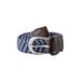 Pletený pásek Horze Unisex - modrý žíhaný ( pro děti) Pásek dětský Horze Yanaha, modrý žíhaný
