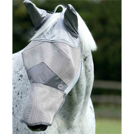 Maska proti hmyzu Premier Equine Buster Xtra, stříbrná