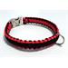 Paracord obojek pro psy, červený - 40 cm Paracord barva červená černý střed.