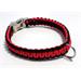 Paracord obojek pro psy, červený - 40 cm Paracord barva červená červený střed.