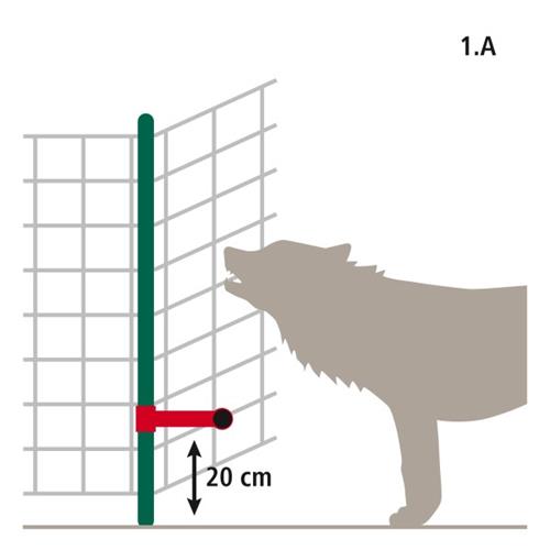 Držák na sítě pro distanční vodič, 20 cm, set 10 ks Držák na sítě pro distanční vodič, 20 cm, set 10 ks