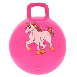 Míč skákací dětský Equikids Licorne, růžový
