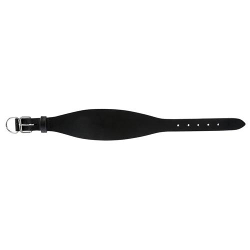 Kožený rozšířený obojek pro psy, černý - 27 - 35 cm Obojek kožený pro psy, rozšířený, černý 27-35 cm.
