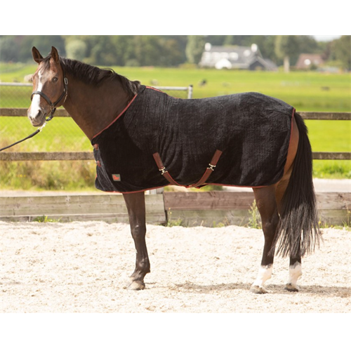 Odpocovací deka Harrys Horse LouLou, černá - vel. 155 cm Deka fleece HH LouLou, černá, 155 cm