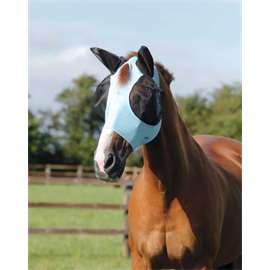 Elastická maska na uši Premier Equine, modrá/šedá