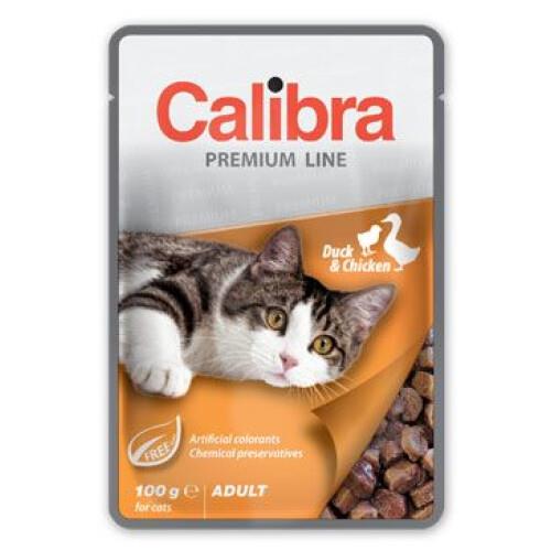 Calibra Cat kapsa Premium Adult Duck & Chicken 100 g Calibra kapsička