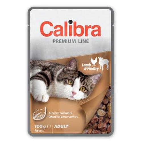 Calibra Cat kapsa Premium Adult Lamb & Poultry 100 g Calibra kapsička