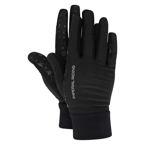 Jezdecké zimní rukavice Imperial Riding Sporty - černé, vel. S Rukavice zimní Imperial Sporty, černé, S