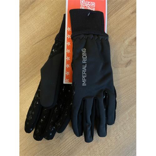 Jezdecké zimní rukavice Imperial Riding Sporty - černé, vel. XL Rukavice zimní Imperial Sporty, černé, XL