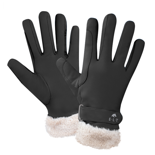 Zimní jezdecké rukavice Elt St. Moritz, černé - vel. XL Rukavice ELT St. Moritz, černé, XL