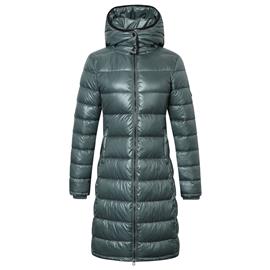 Dámský zimní kabát Covalliero 2023, tlumený olivový