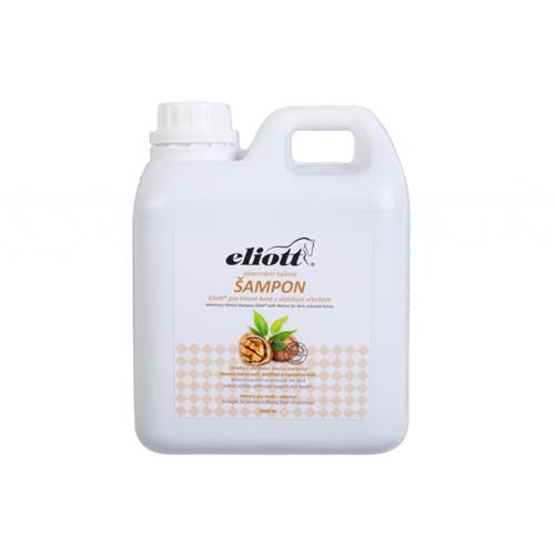 Veterinární bylinný šampón pro tmavou srst s vlašským ořechem Eliott - 2000 ml Šampon bylinný s vl.oř. Eliott pro tm. koně,2000ml