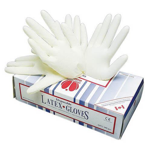 Jednorázové latexové rukavice LOON, 100 ks, pudrované - S Jednorázové latexové rukavice LOON - pudrované. Po dobu krizového stavu si dovolujeme, po dohodě s V