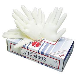 Jednorázové latexové rukavice LOON, 100 ks, pudrované
