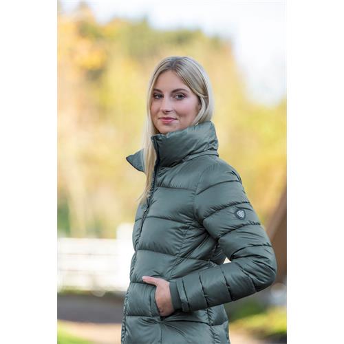 Dámský zimní kabát Covalliero 2023, tlumený olivový - vel. XS Kabát zimní Covalliero 2023, olivový, XS