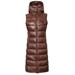 Dámská zimní vesta Covalliero 2023, dlouhá, hnědá - vel. XL Vesta zimní Covalliero 2023, hnědá, XL