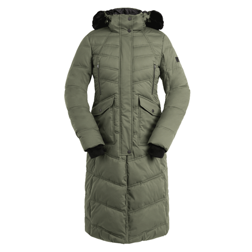 Dámský zimní kabát ELT Saphira, olivový - vel. L Kabát zimní ELT SAPHIRA, olivový, L