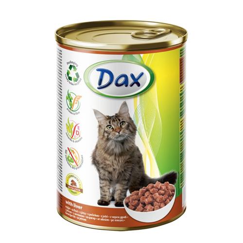 Konzerva pro kočky DAX, s játry 415 g DAX Játra